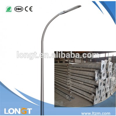 single arm double arms bending conical octagonal street light pole