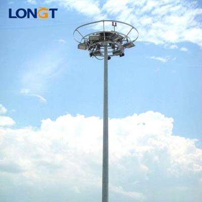 1m 1.5m galvanized garden lighting 30m high mast pole