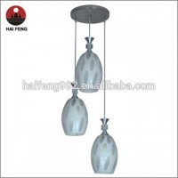 China supplier home decor metal and glass modern style  pendant light dining room/living room /hotel E27 hanging light